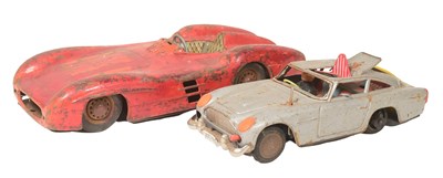 Lot 182 - TWO VINTAGE TINPLATE FRICTION MOTOR CARS