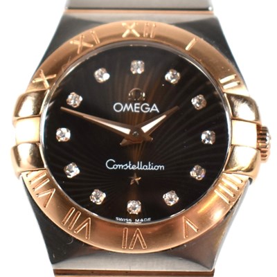 Lot 19 - OMEGA CONSTELLATION 18CT ROSE GOLD WRISTWATCH
