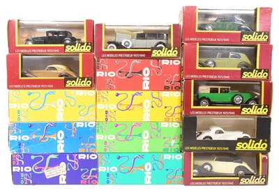 Lot 249 - DIECAST - COLLECTION OF RIO & SOLIDO DIECAST MODEL CARS