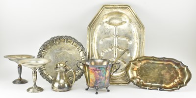Lot 102 - COLLECTION OF VINTAGE SILVER-PLATED WHITE METAL TABLEWARE