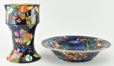 Lot 100 - MOLLY HANCOCK - CORONA WARE POTTERY VASE AND PLATE