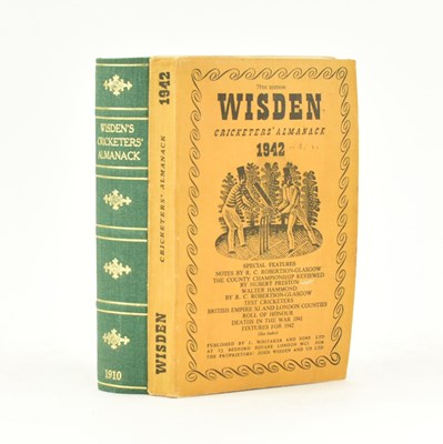Lot 29 - CRICKET INTEREST. JOHN WISDEN'S CRICKETER'S ALMANACK FOR 1910 & FOR 1942