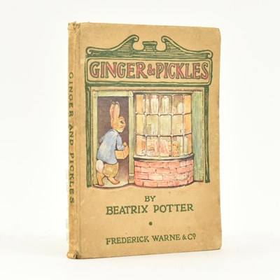 Lot 87 - POTTER, BEATRIX. 1909 GINGER & PICKLES FIRST EDITION IN ORIG. BINDING