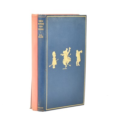 Lot 53 - MILNE, A. A. 1928 THE HOUSE AT POOH CORNER FIRST EDITION & WHEN WE WERE VERY YOUNG 10TH ED