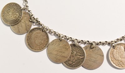 Lot 80 - VAUDEVILLE / THEATRE - NECKLACE ENGRAVED WITH THEATRE MANAGERS