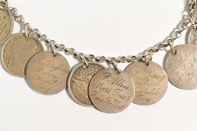 Lot 80 - VAUDEVILLE / THEATRE - NECKLACE ENGRAVED WITH THEATRE MANAGERS