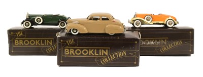 Lot 203 - DIECAST - X3 BROOKLIN MODELS 1/43 SCALE DIECAST MODEL CARS