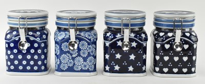 Lot 43 - COLLECTION OF ENGLISH CERAMICS - VICTORIA IRONSTONE / SPODE/ LONDON POTTERY CANISTERS