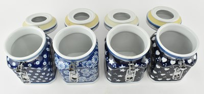 Lot 43 - COLLECTION OF ENGLISH CERAMICS - VICTORIA IRONSTONE / SPODE/ LONDON POTTERY CANISTERS