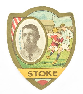 Lot 182 - BAINES GOLD MEDAL FOOTBALL CARDS. STOKE SHIELD TRADE CARD