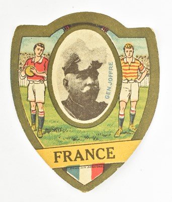 Lot 176 - BAINES GOLD MEDAL FOOTBALL CARDS. FRANCE JOFFRE CARD