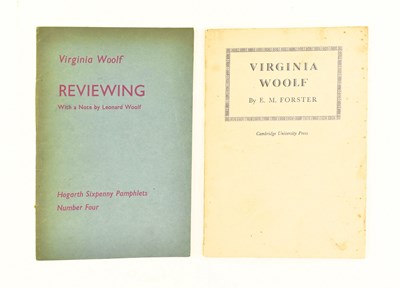 Lot 174 - WOOLF, VIRGINIA. TWO EARLY 20TH CENTURY PAMPHLETS