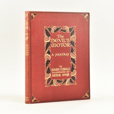 Lot 152 - CORELLI, MARIE. 1910 THE DEVIL'S MOTOR ILLUS. ARTHUR SEVERN SCENTED BOOK