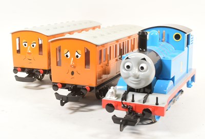Lot 75 - MODEL RAILWAY – BACHMANN THOMAS THE TANK ENGINE G SCALE MODEL SET