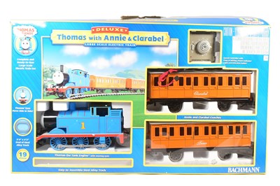 Lot 75 - MODEL RAILWAY – BACHMANN THOMAS THE TANK ENGINE G SCALE MODEL SET
