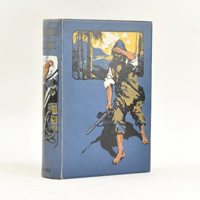 Lot 219 - DECORATIVE CLOTH. 1917 ROBINSON CRUSOE ILLUSTRATED BY NOEL POCOCK