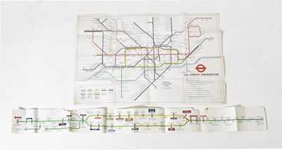 Lot 17 - MAPS. TWO VINTAGE 1980S LONDON UNDERGROUND MAPS