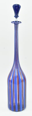 Lot 417 - FRATELLI TOSO - MURANO, VENICE - MID CENTURY HAND BLOWN COLOURED GLASS DECANTER