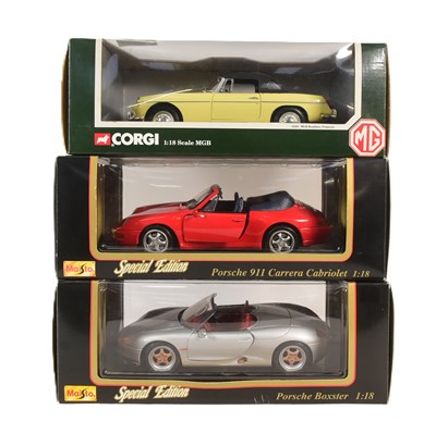 Lot 144 - DIECAST - X3 BOXED 1/18 SCALE DIECAST MODEL CARS