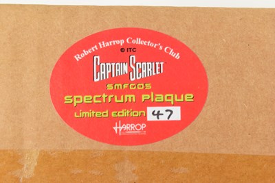 Lot 547 - CAPTAIN SCARLET – GERRY ANDERSON – ROBERT HARROP STATUE PLAQUE