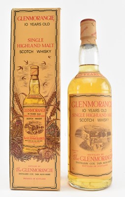 Lot 173A - GLENMORANGIE 10 YEARS OLD SINGLE MALT SCOTCH WHISKY BOTTLE