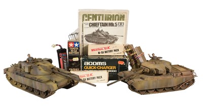 Lot 85 - RC MODELS - X2 TAMIYA RADIO CONTROLLED MODEL TANKS