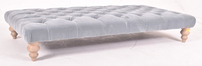 Lot 342 - ROSE & GREY - LARGE BUTTONED CASPER OTTOMAN