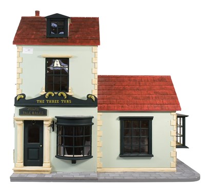 Lot 20 - DOLLS HOUSE - HAND MADE WOODEN DOLL HOUSE PUB