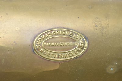 Lot 41 - THOMAS GRIEVE & SONS 19TH CENTURY BRASS SHIP'S LANTERN LIGHT