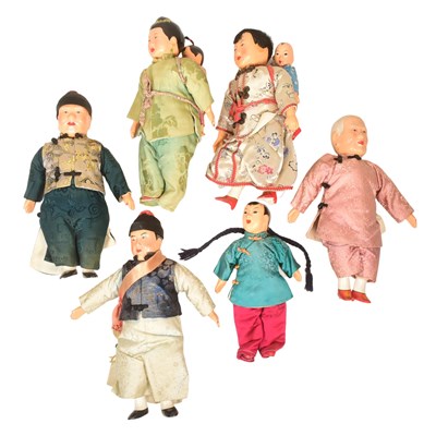 Lot 359 - A COLLECTION OF X8 CHINESE COMPOSITION DOLLS
