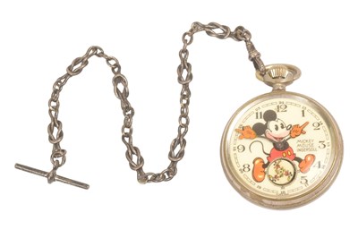 Lot 3 - MICKEY MOUSE - VINTAGE INGERSOLL MICKEY MOUSE POCKET WATCH