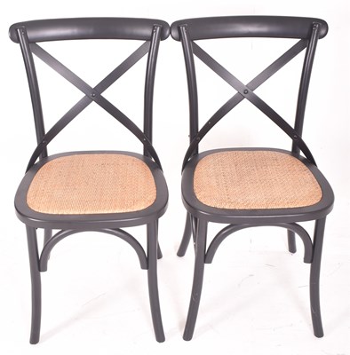 Lot 474 - SET OF FOUR CONTEMPORARY REXBURG DINING CHAIRS