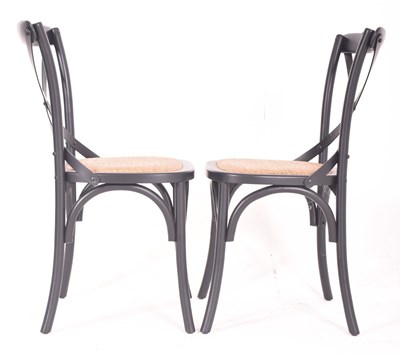 Lot 474 - SET OF FOUR CONTEMPORARY REXBURG DINING CHAIRS