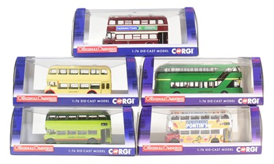 Lot 34 - DIECAST - X5 CORGI ORIGINAL OMNIBUS DIECAST MODEL BUSES