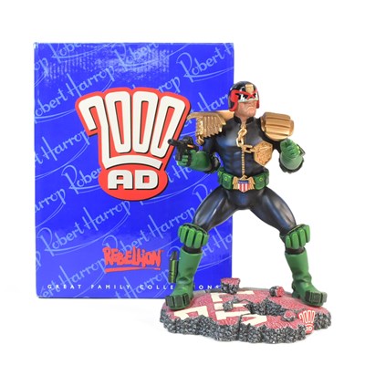 Lot 466 - 2000AD JUDGE DREDD - ROBERT HARROP - LARGE SCALE RESIN STATUE