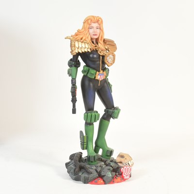 Lot 631 - 2000AD JUDGE DREDD - ROBERT HARROP - LARGE SCALE RESIN STATUE