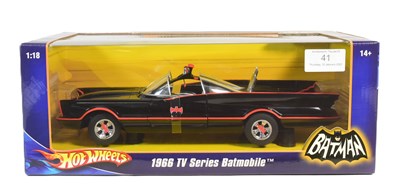 Lot 41 - DIECAST - HOT WHEELS 1/18 SCALE DIECAST BATMOBILE
