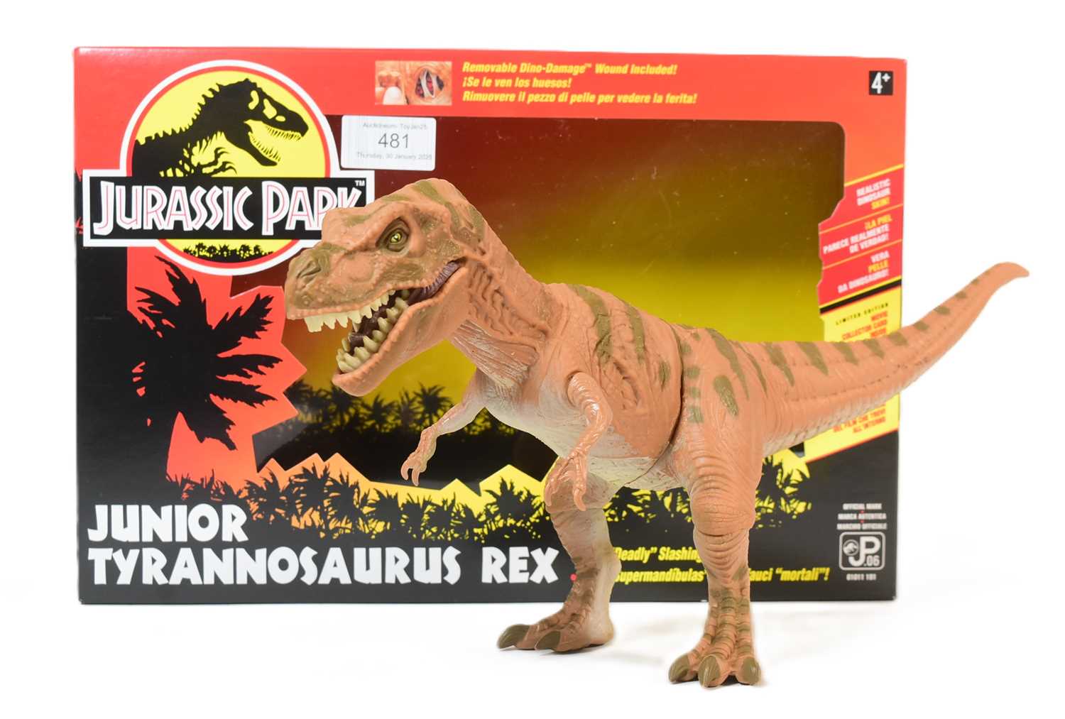 Lot 481 - JURASSIC PARK - VINTAGE KENNER JUNIOR TYRANNOSAURUS REX