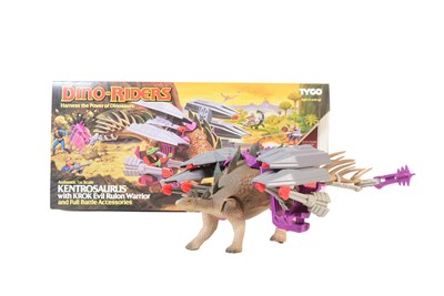 Lot 589 - DINO RIDERS - VINTAGE TYCO DINO RIDERS KENTROSAURUS PLAYSET