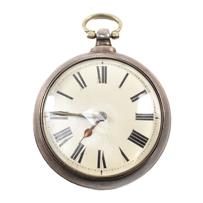 Lot 355 - HALLMARKED 19TH CENTURY SILVER FUSEE POCKET WATCH