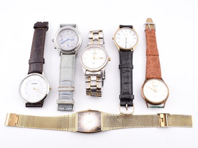 Lot 387 - SIX ASSORTED WRISTWATCHES