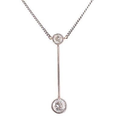 Lot 75 - DIAMOND PENDANT NECKLACE