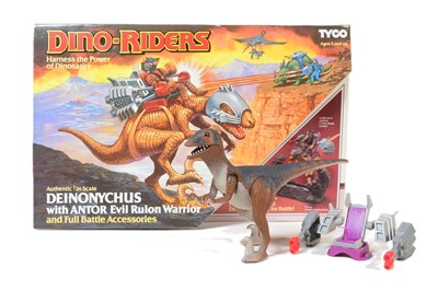 Lot 566 - DINO RIDERS - VINTAGE TYCO DINO RIDERS DEINONYCHUS DINOSAUR