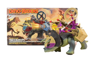 Lot 560 - DINO RIDERS - VINTAGE TYCO DINO RIDERS TRICERATOPS DINOSAUR