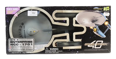 Lot 592 - STAR TREK - DIAMOND SELECT USS ENTERPRISE ELECTRONIC STAR SHIP