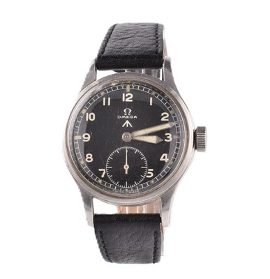 Lot 32 - OMEGA DIRTY DOZEN MILITARY ISSUE STAINLESS STEEL WRISTWATCH