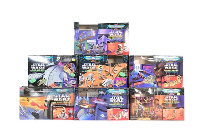 Lot 498 - STAR WARS - VINTAGE GALOOB MICRO MACHINES STAR WARS PLAYSETS