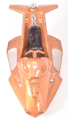 Lot 495 - VINTAGE FAIRGROUND JUVENILE RIDE IN THE FORM OF GOLD SPACE SHIP