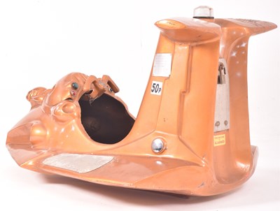 Lot 495 - VINTAGE FAIRGROUND JUVENILE RIDE IN THE FORM OF GOLD SPACE SHIP