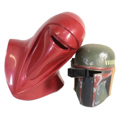Lot 506 - STAR WARS - X2 VINTAGE DON POST STAR WARS 1:1 SCALE REPLICA HELMETS